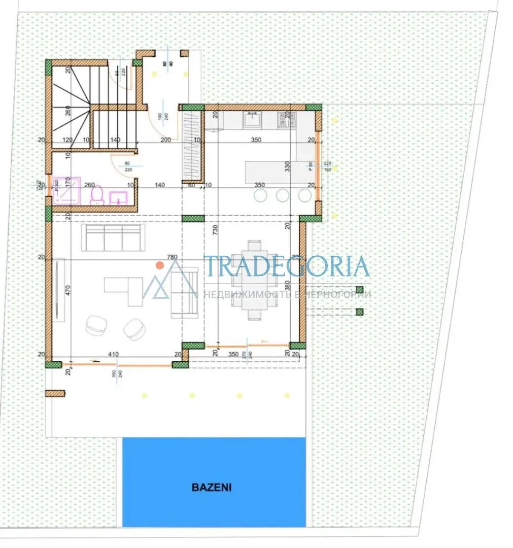 Prodaja, kuća, 167m², Dobra Voda, Bar