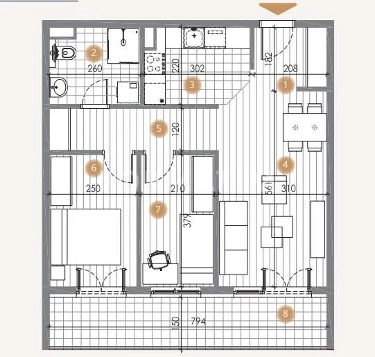 Sale, three bedroom apartment, 67m², Zeleno Brdo, Zvezdara Sve Podlokacije