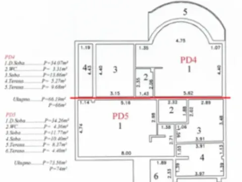 Prodaja, jednosoban stan, 66m², Sutomore, Bar
