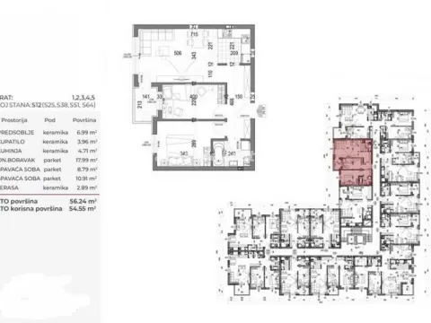 Prodaja, trosoban stan, 57m², Telep, Novi Sad Sve Podlokacije - image 2