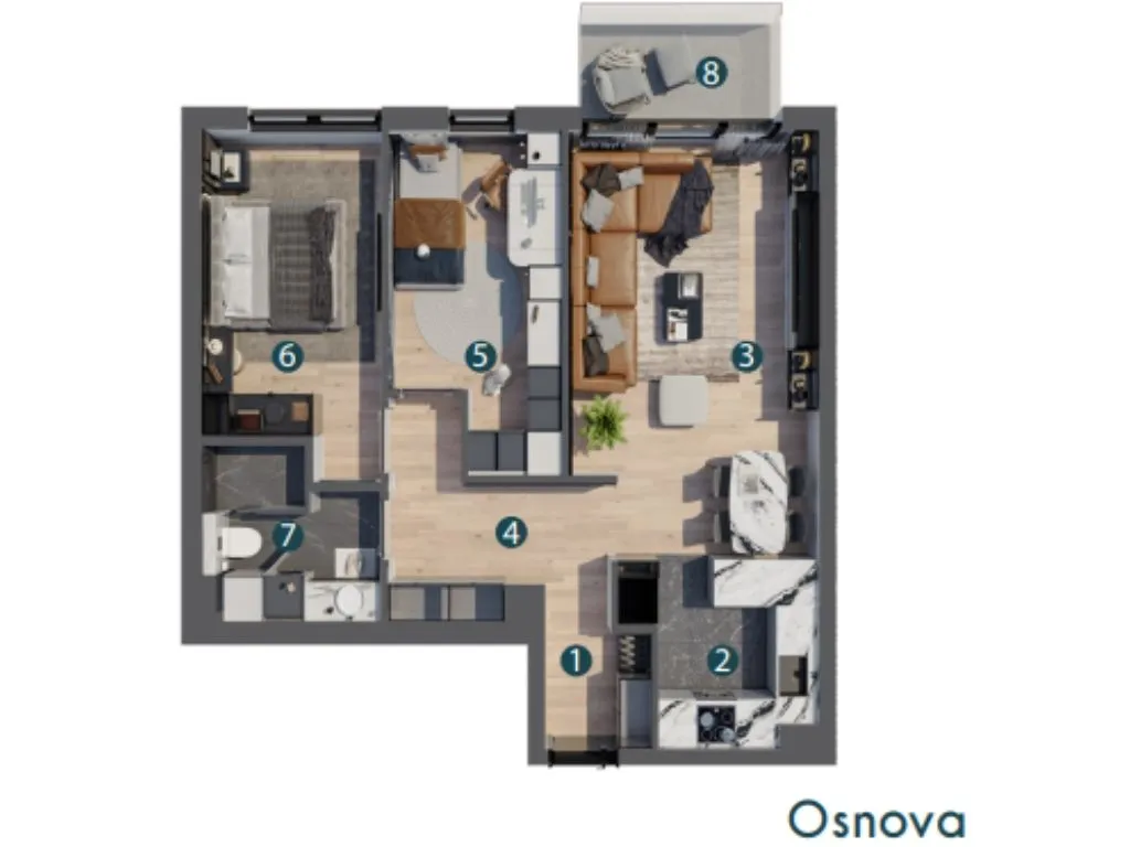 Sale, three bedroom apartment, 67m², Altina, Beograd