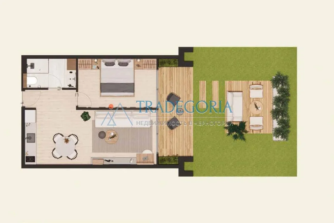 Prodaja, jednosoban stan, 55m², Herceg Novi, Crna Gora