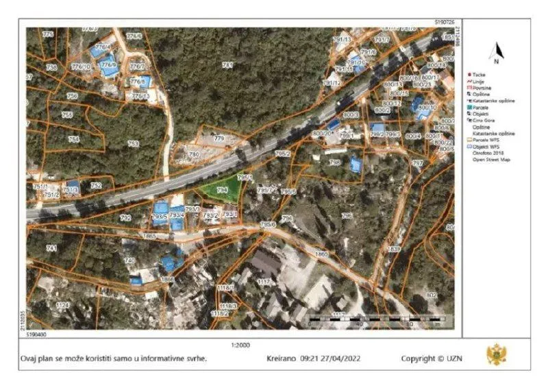 Prodaja, plac, 451m², Buljarica, Budva