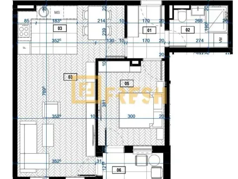 Prodaja, jednosoban stan, 53m², Zabjelo, Podgorica - image 6