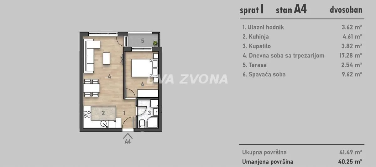 Prodaja, dvosoban stan, 40m², Centar, Novi Sad
