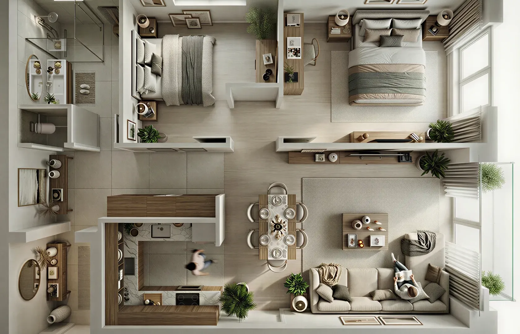 Prodaja, trosoban stan, 55m², Ledine, Beograd