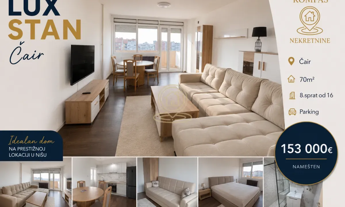 Prodaja, trosoban stan, 70m², Medijana, Niš