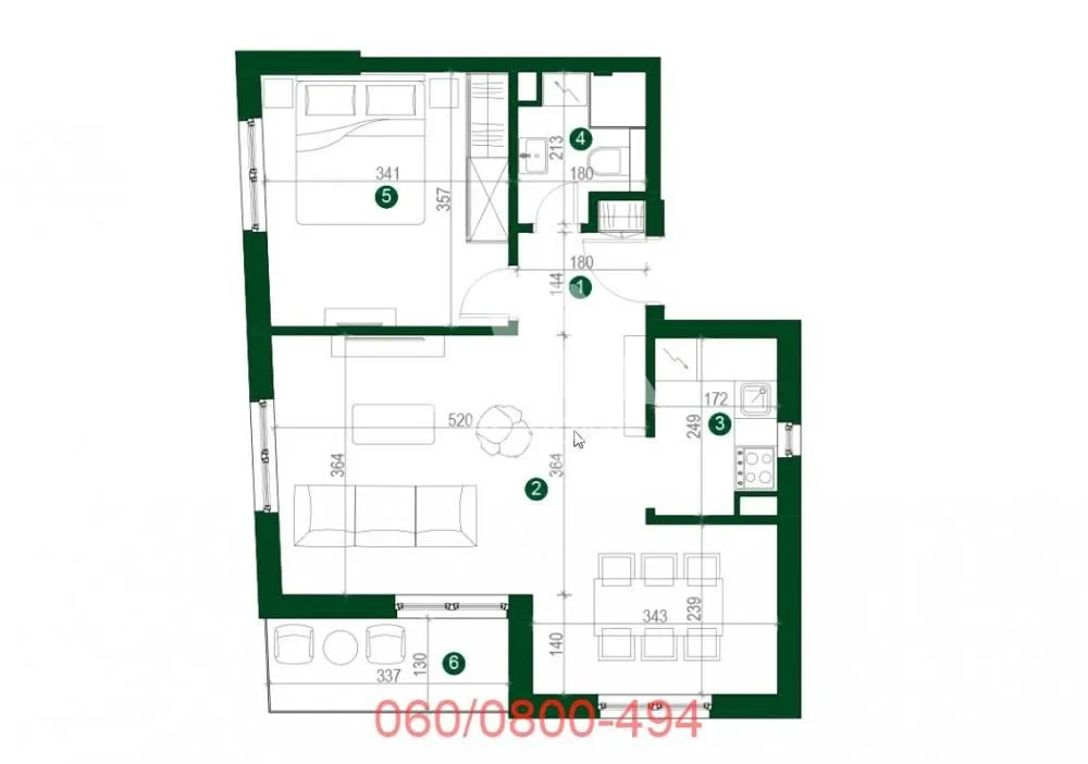 Prodaja, dvosoban stan, 55m², Jajinci, Voždovac Sve Podlokacije