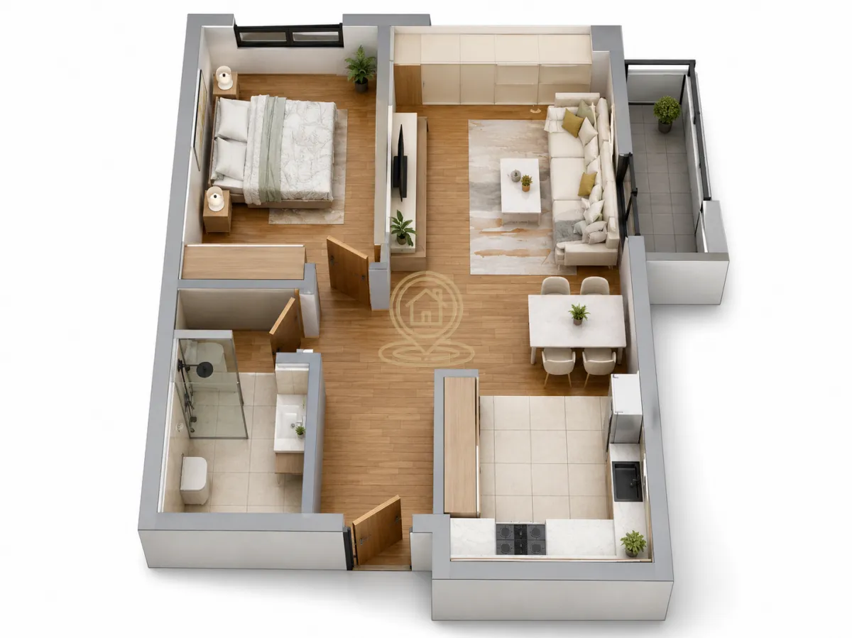 Prodaja, dvosoban stan, 45m², Telep, Novi Sad Sve Podlokacije