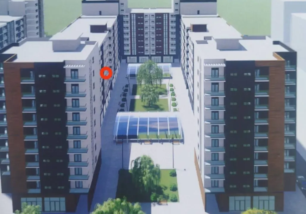 Prodaja, jednosoban stan, 43m², Stari Aerodrom, Podgorica