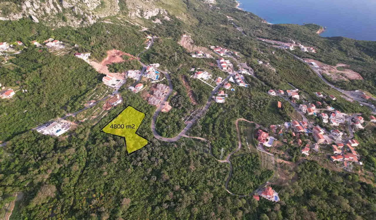 Prodaja, plac, 4700m², Blizikuće, Budva