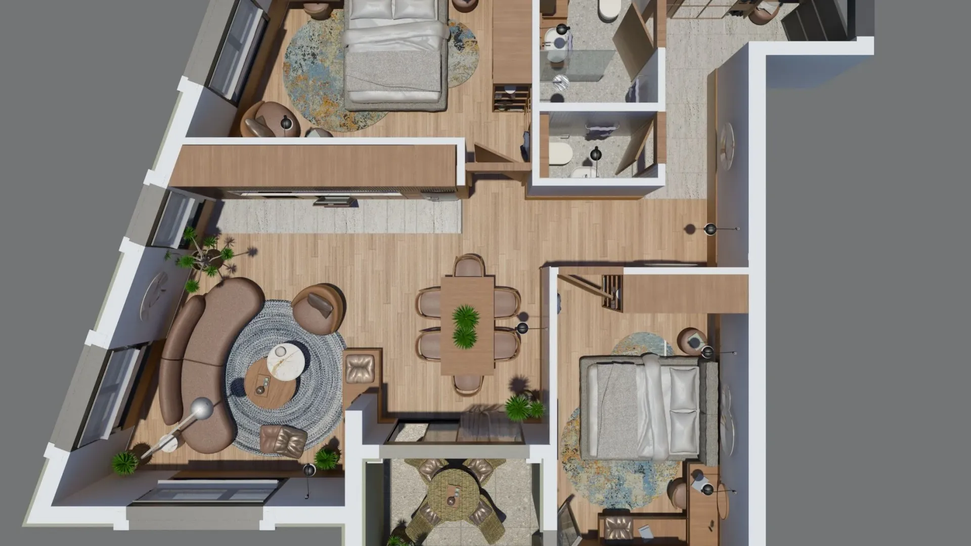 Sale, two bedroom apartment, 78m², Zabjelo, Podgorica