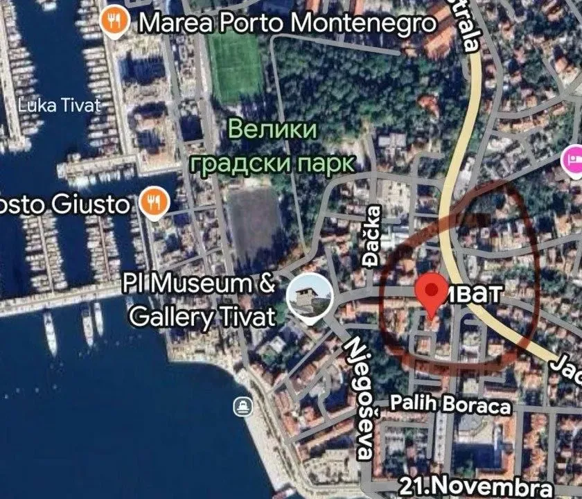 Prodaja, dvosoban stan, 52m², Centar, Tivat