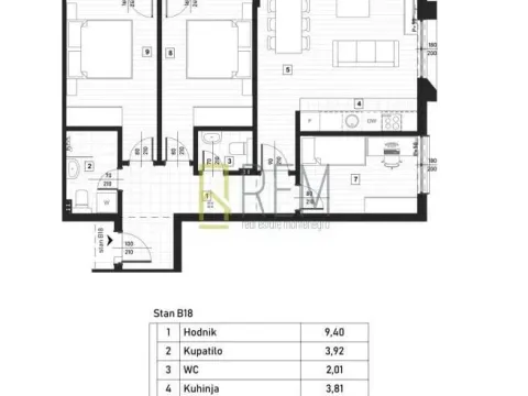 Prodaja, trosoban stan, 82m², Zagorič, Podgorica - image 10