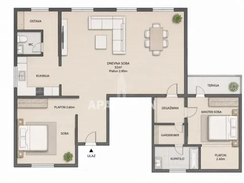 Prodaja, dvosoban stan, 67m², Lion, Zvezdara Sve Podlokacije - image 2