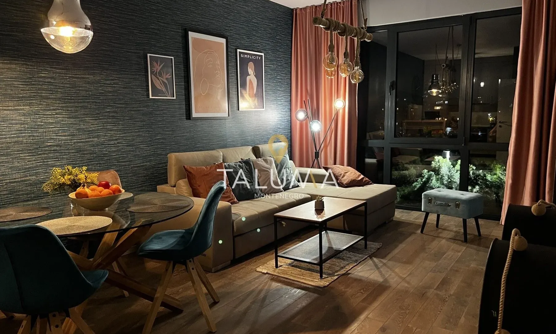 Izdavanje, jednosoban stan, 52m², Centar, Podgorica