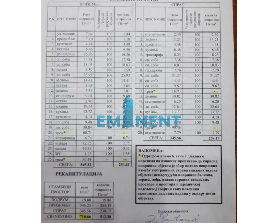 Sale, house, 849m², Arnajevo, Barajevo
