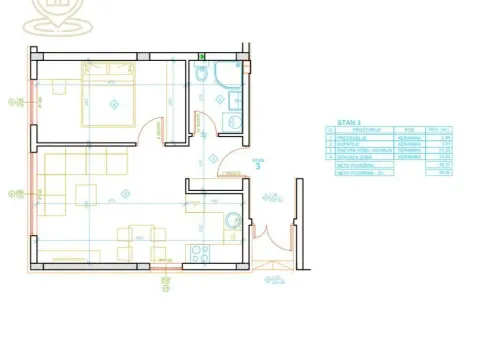 Sale, one bedroom apartment, 40m², Palilula, Niš - image 4
