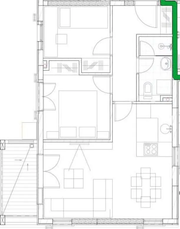 Sale, two bedroom apartment, 50m², Donja Lastva, Tivat
