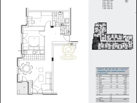Sale, two bedroom apartment, 65m², Medijana, Niš - image 3