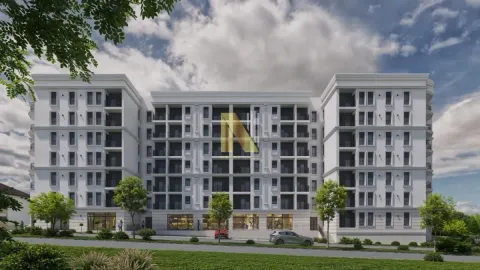 Spoljašnji izgled moderne stambene zgrade sa balkonima i uređenom okolinom. - image 5