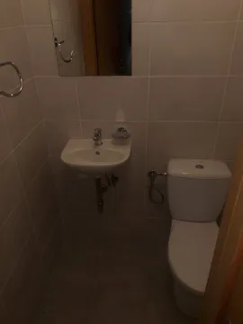 A small bathroom with a sink and a toilet. - image 9