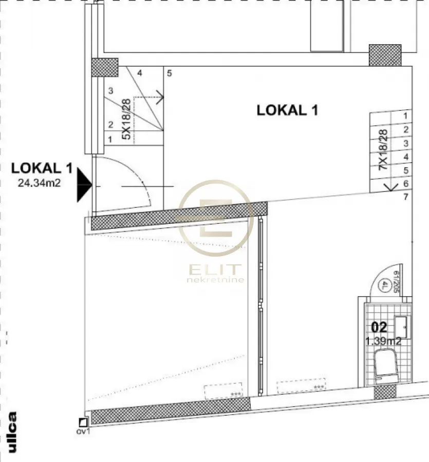 Sale, office space, 24m², Podbara, Novi Sad Sve Podlokacije
