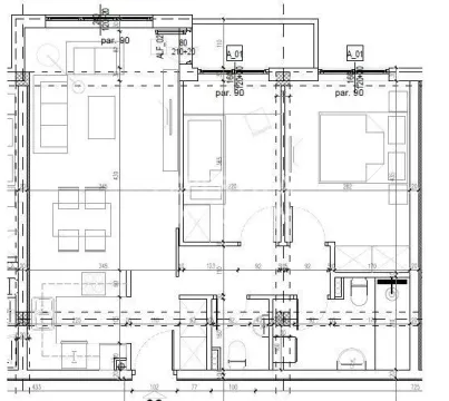 Architectural floor plan of the apartment showing room layout and dimensions. - image 10