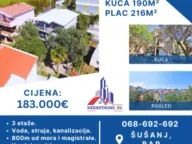 Prodaja, kuća, 190m², Šušanj, Bar - image 1