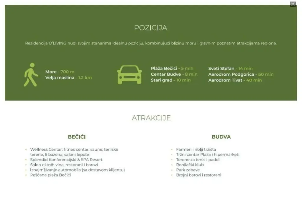 Prodaja, jednosoban stan, 42m², Bečići, Budva