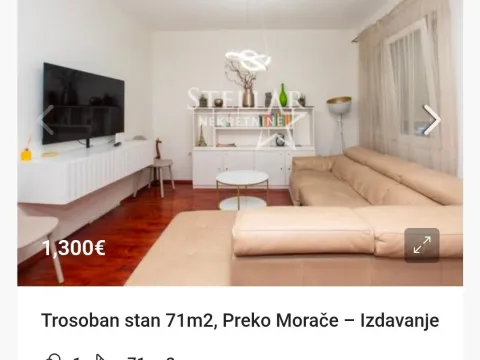 Izdavanje, trosoban stan, 71m², Preko Morače, Podgorica - image 2