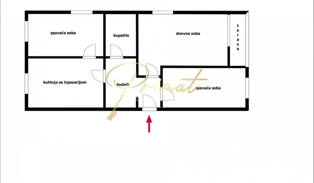 Sale, three bedroom apartment, 67m², Zvezdara Sve Podlokacije, Beograd
