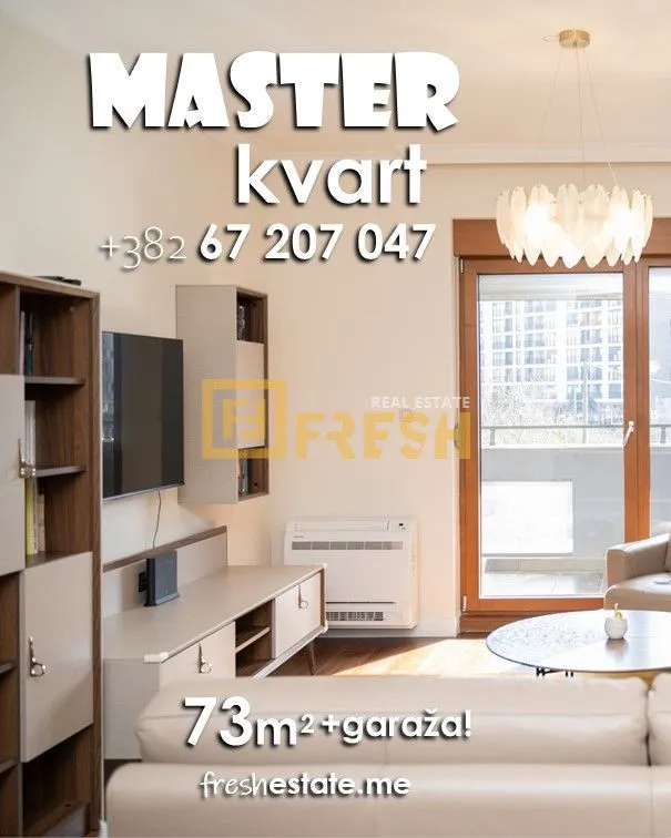 Prodaja, dvosoban stan, 73m², Master Kvart, Podgorica