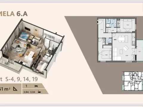 Sale, two bedroom apartment, 68m², Donja Lastva, Tivat - image 5
