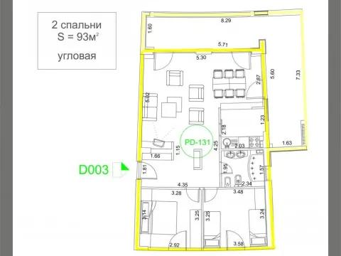 Sale, two bedroom apartment, 93m², Budva, Crna Gora - image 14