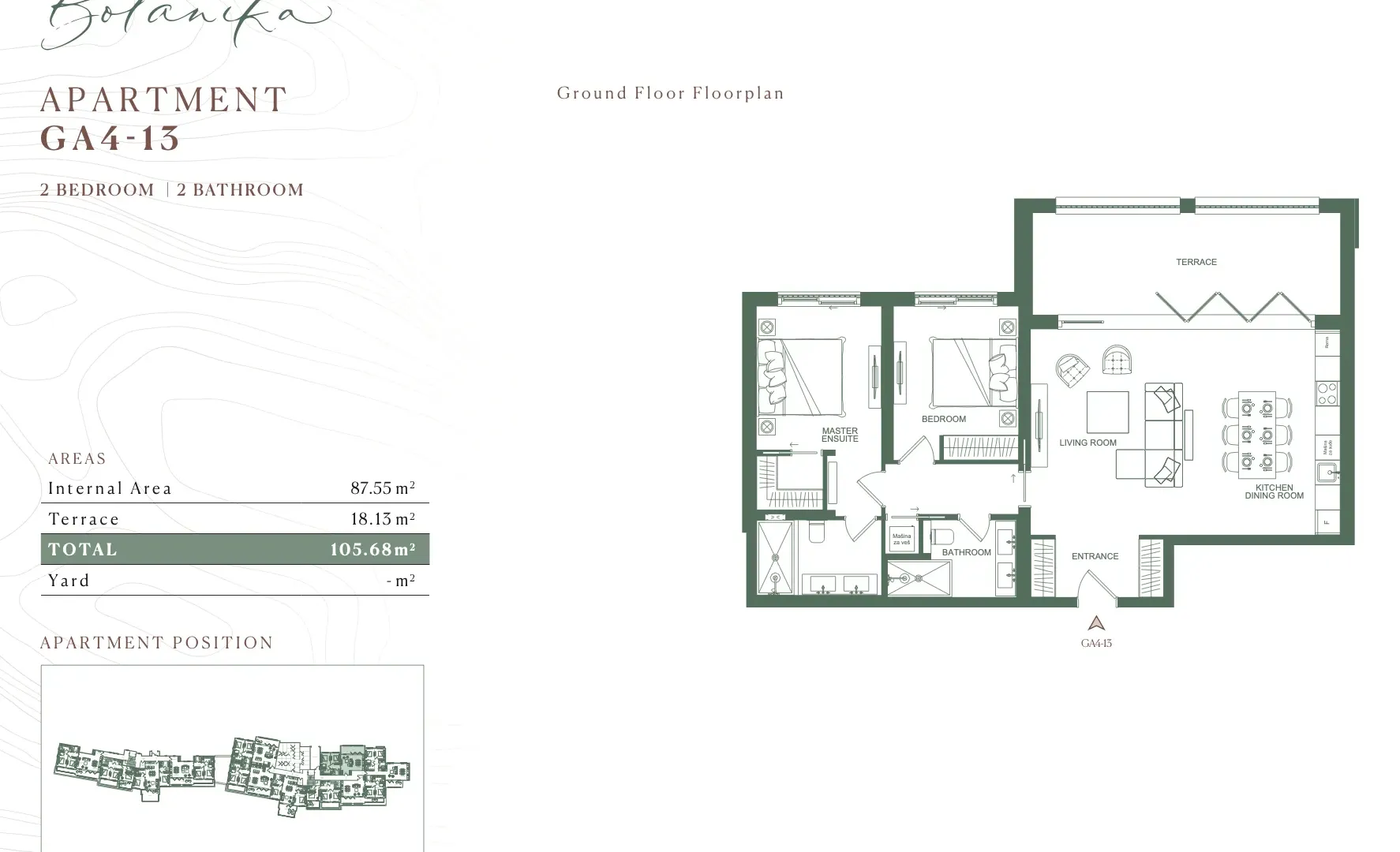 Sale, two bedroom apartment, 98m², Luštica Bay, Tivat