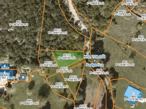 Prodaja, plac, 360m², Tološi, Podgorica - image 1