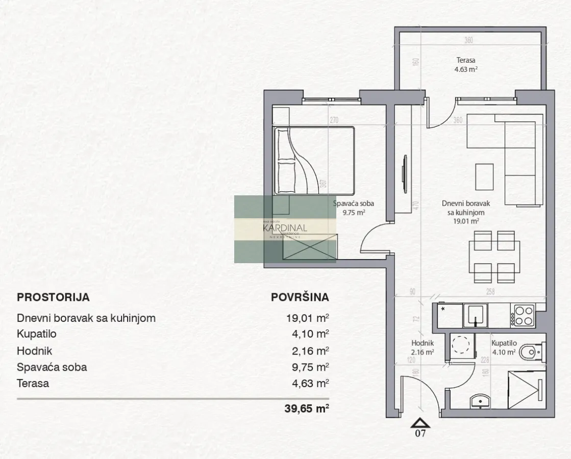 Prodaja, jednosoban stan, 39m², Levač, Jagodina