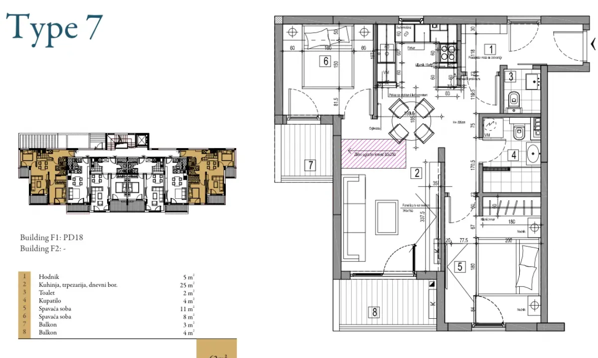 Prodaja, jednosoban stan, 62m², Dobrota, Kotor
