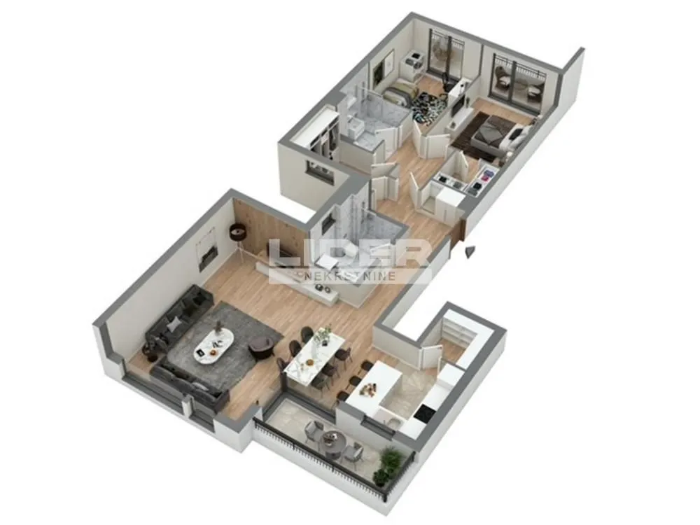 Sale, apartment, 124m², Karaburma, Palilula Sve Podlokacije