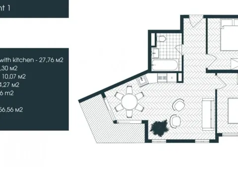 Prodaja, dvosoban stan, 56m², Donja Lastva, Tivat - image 10