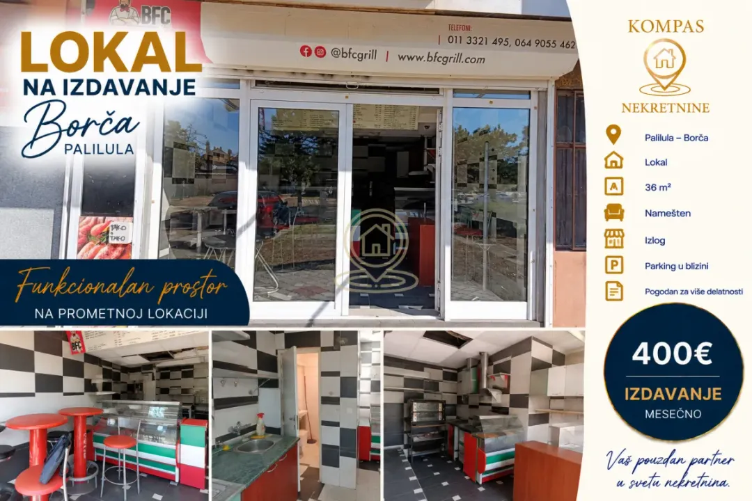 Rent, office space, 36m², Borča 1, Borča Sve Podlokacije