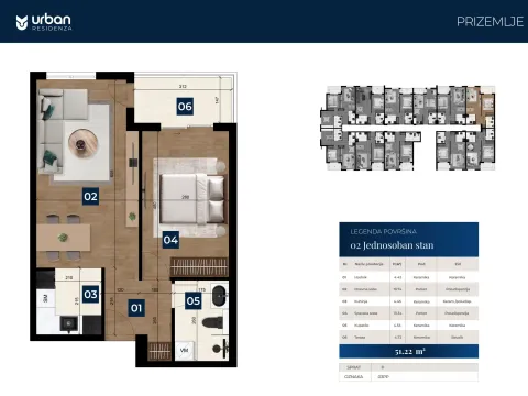 Prodaja, jednosoban stan, 51m², Zabjelo, Podgorica - image 4