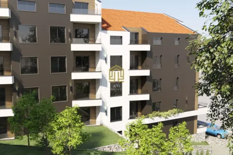 Spoljašnji izgled moderne stambene zgrade sa terasama i uređenim dvorištem. - image 12