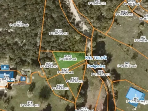 Sale, land lot, 360m², Tološi, Podgorica - image 2