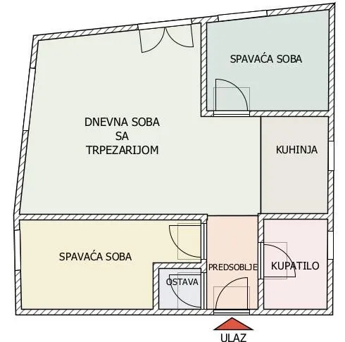 Prodaja, trosoban stan, 53m², Zvezdara Sve Podlokacije, Beograd
