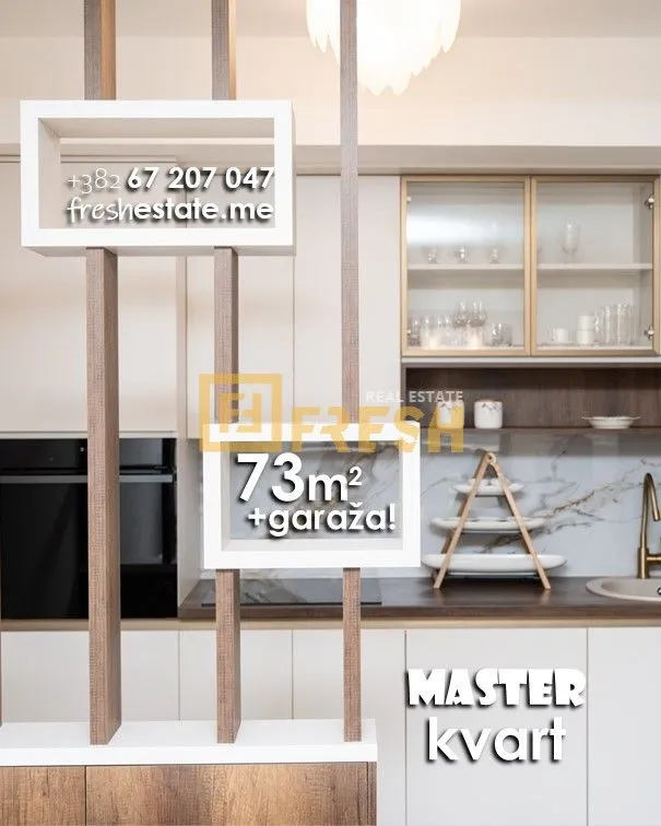 Prodaja, dvosoban stan, 73m², Master Kvart, Podgorica