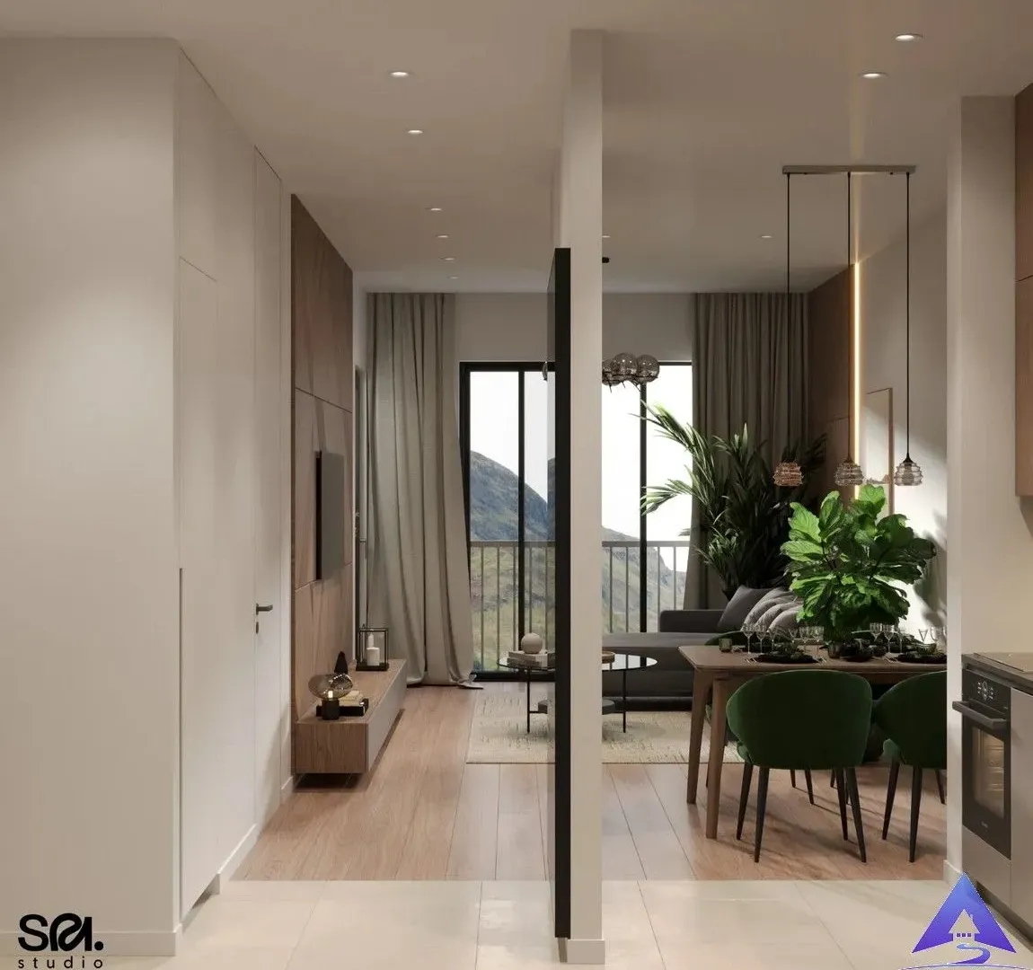 Prodaja, jednosoban stan, 51m², Kavač, Kotor