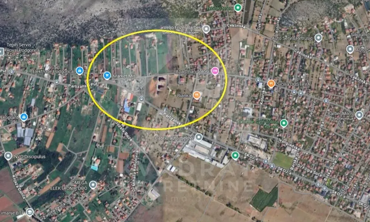 Prodaja, plac, 942m², Tološi, Podgorica