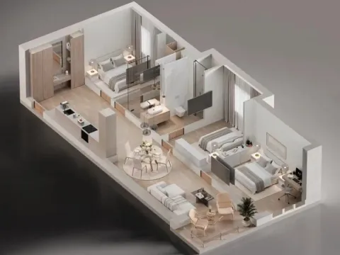 Sale, one bedroom apartment, 52m², Bečići, Budva - image 22